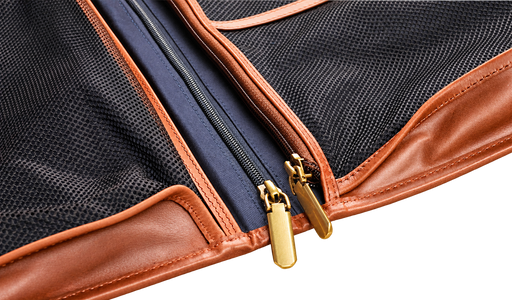 Selkirk – Hanging Wash Bag Brown Oiled Pull-Up