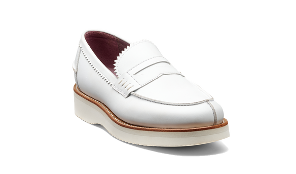 Maddie - White Leather