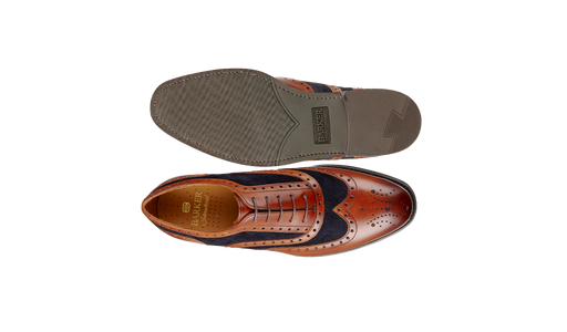 Ossett - Walnut Calf Navy Suede