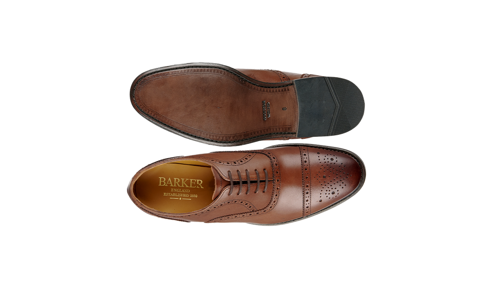 Oxford Brogue - Dark Tan Calf
