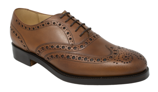 Padstow Tan Fine Grain Barker Shoes UK