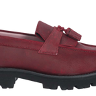 Tia - Burgundy Waxy Suede