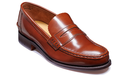 Caruso Dark Honey Cobbler Barker Shoes UK