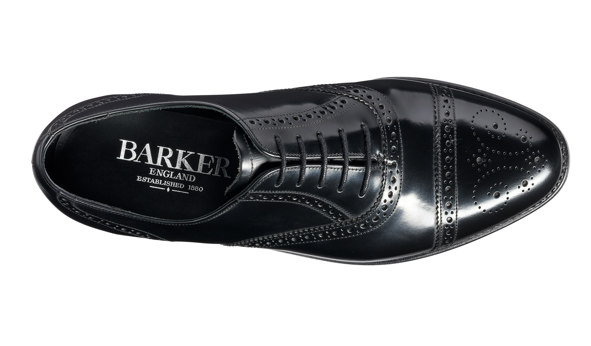 Charterhouse - Black Hi-Shine | Barker Shoes UK