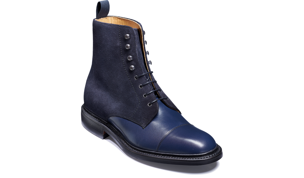 Lambourn - Navy Calf Suede