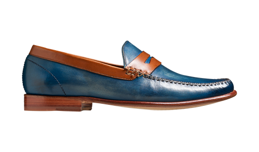 William - Blue Wash / Rosewood Collar / Brown Saddle