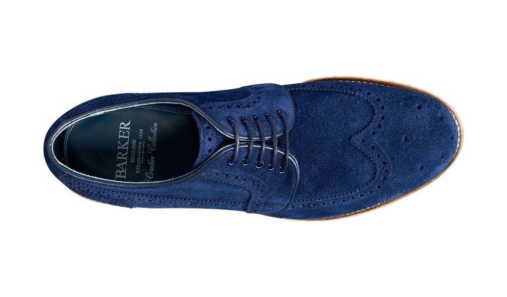 Hawk - Navy Suede