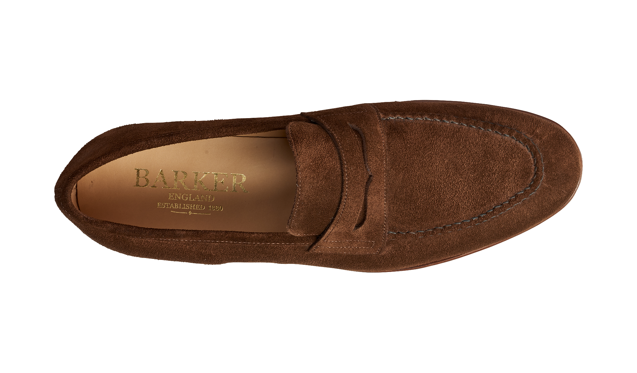 Ledley Castagnia Suede Mens Loafer Barker Shoes UK