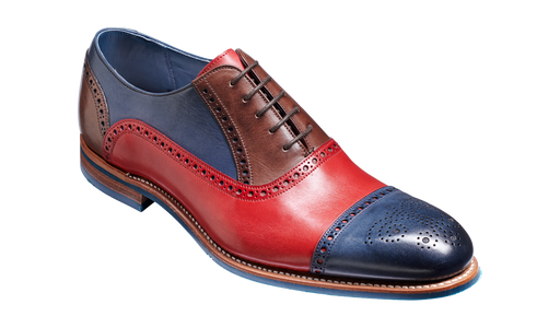 Jax - Red / Navy / Ebony Hand Painted