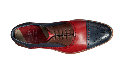 Jax - Red / Navy / Ebony Hand Painted