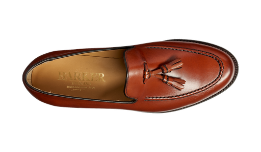 Studland Rosewood Calf Mens Loafer Barker Shoes UK