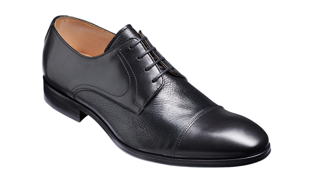 Southwold - Black Calf / Deerskin | Mens Derby Shoes | Barker Shoes UK