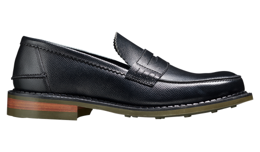 Mears Black Alpine Grain Barker Shoes UK