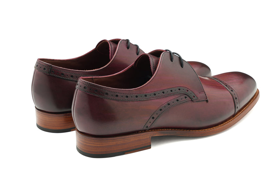 Ealing Hand Brushed Burgundy Barker Shoes UK
