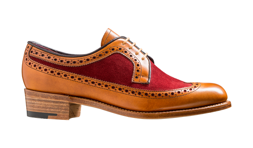 Abbey - Cedar Calf / Burgundy Suede