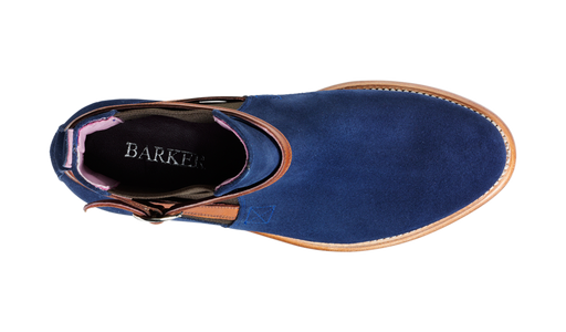 Alexandra - Navy Suede / Cedar Strap