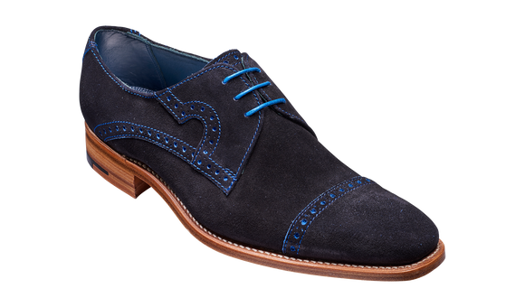 Ashton - Navy Cut Through Suede