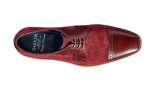 Ashton - Burgundy Suede / Cherry Calf