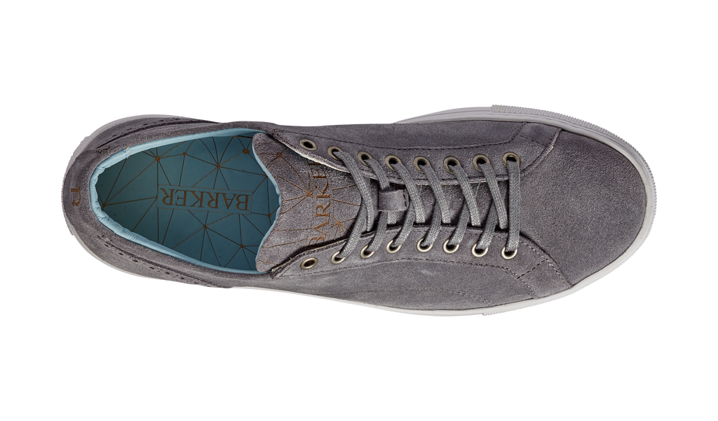 Axel - Grey Suede Rubber Sole | Mens Sneaker | Barker Shoes UK