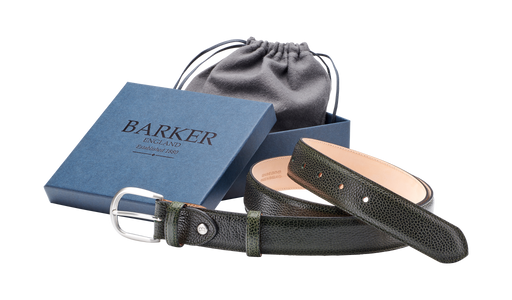 Plain Belt - Olive Green Grain