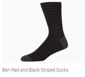 Ben2 (Single) - Large Red Black Striped