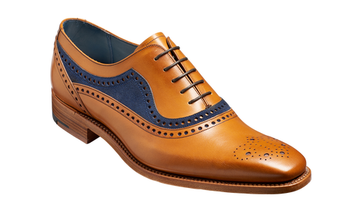 Brandon - Cedar Calf / Navy Suede