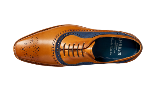 Brandon - Cedar Calf / Navy Suede