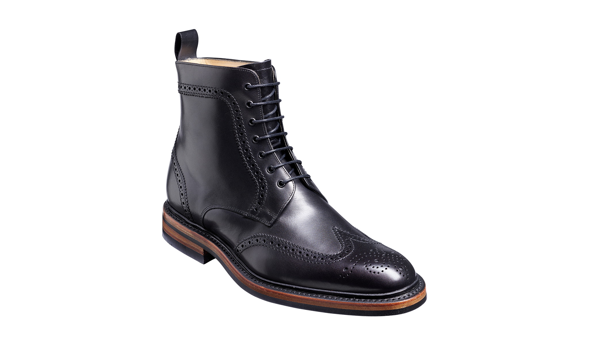 Mens black wingtip clearance dress boots