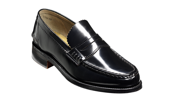 Caruso Burgundy Hi-Shine Loafer Shoes For Mens Barker Shoes UK