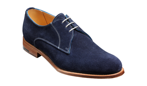 Downton Blue Suede Barker Shoes UK