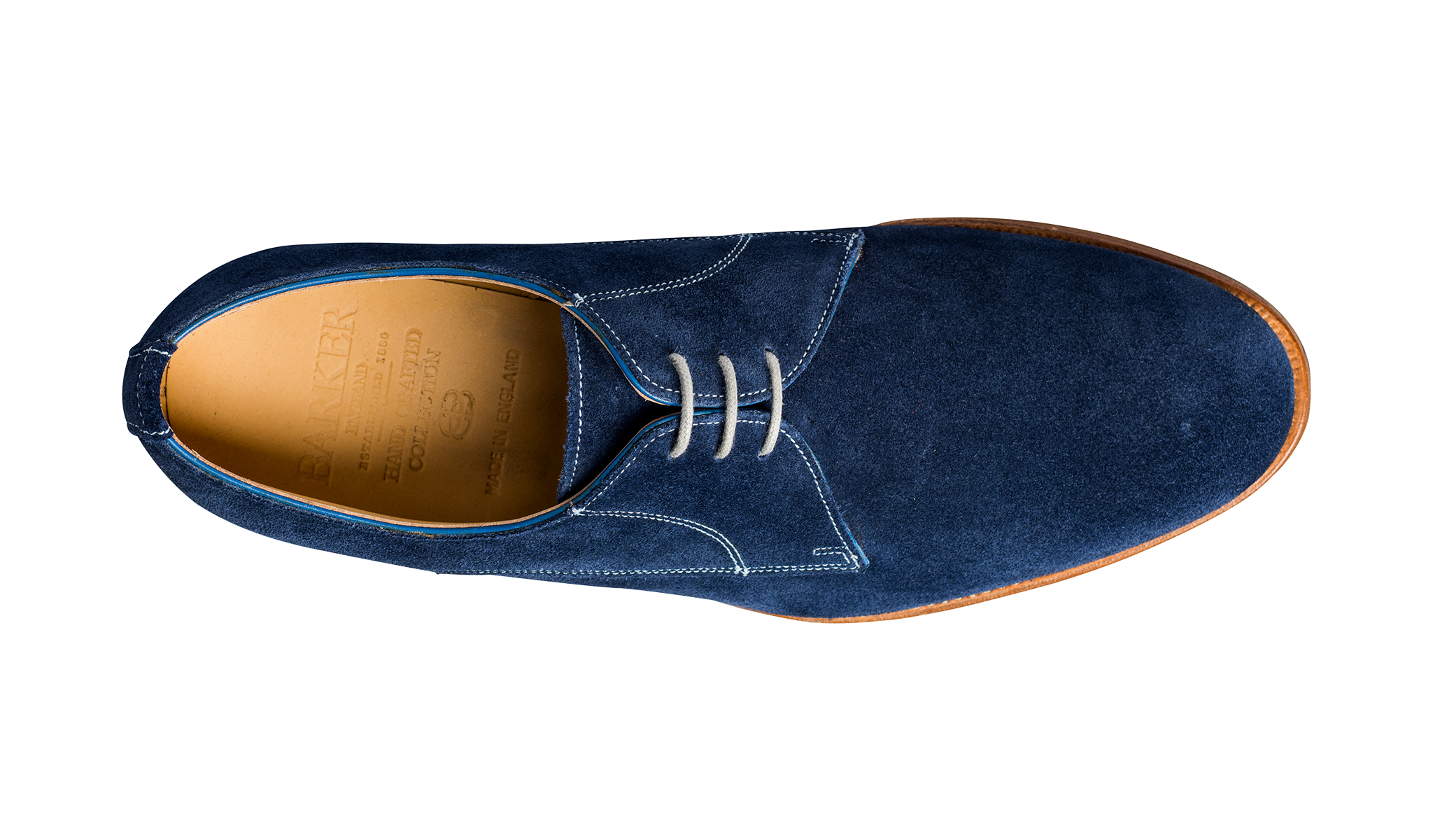 Barker blue suede shoes store