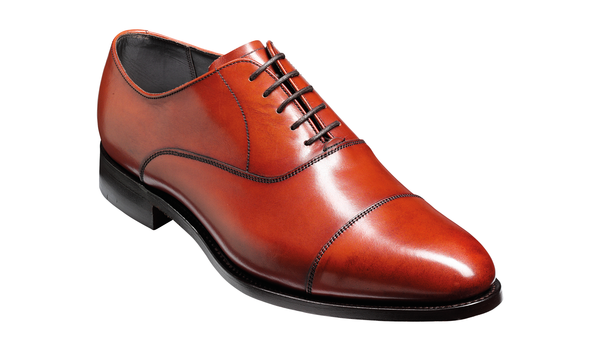 Duxford - Rosewood Calf - Toe Cap Oxford | Mens Oxford | Barker