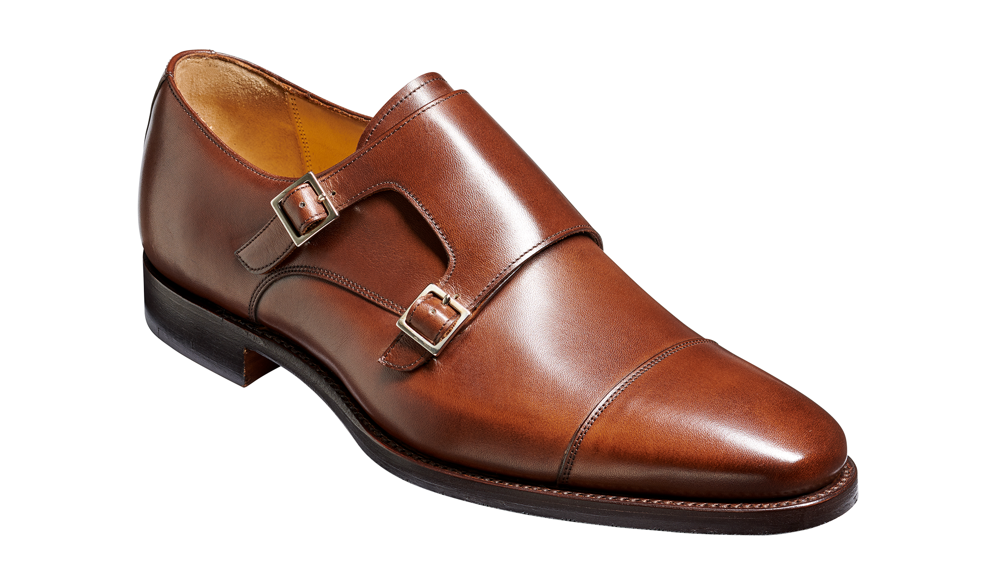 Edison - Dark Walnut Calf| Mens Monk Shoes | Barker Shoes UK