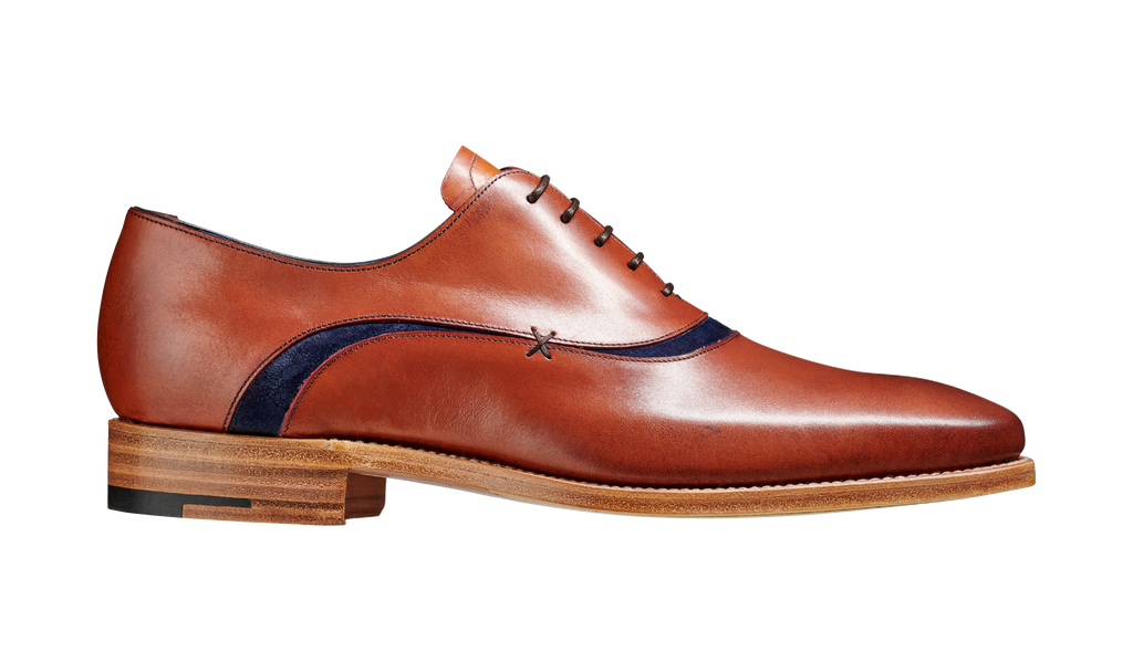 Emerson - Antique Rosewood Navy Suede
