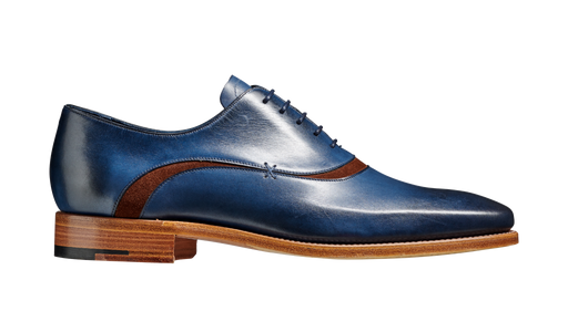 Emerson - Navy Handpainted Polo Suede