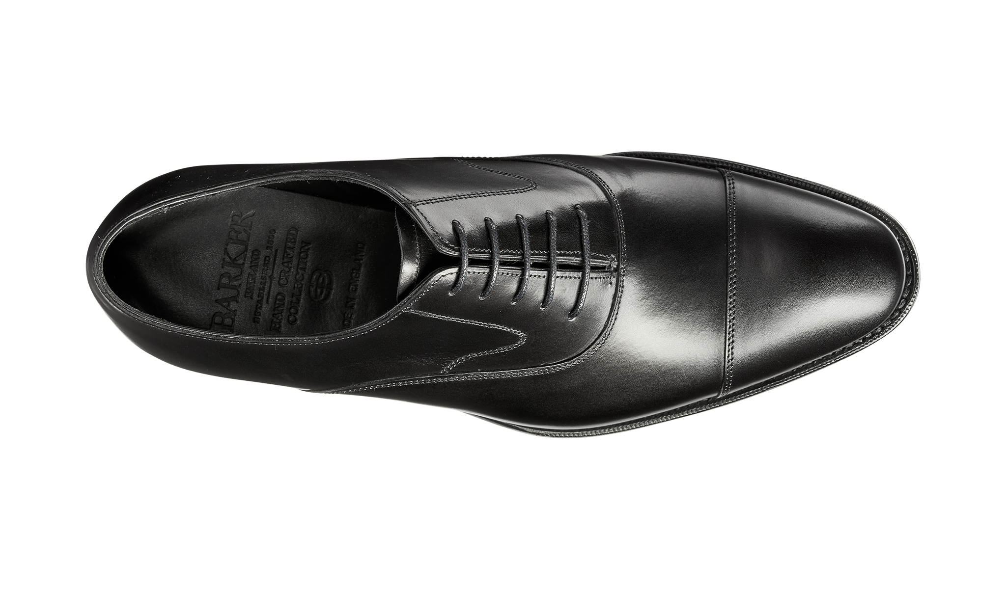 HY 【新品未使用】Barker Falsgrave Fletton Falsgrave - Black Calf Oxford | Mens Oxford | Barker Shoes UK