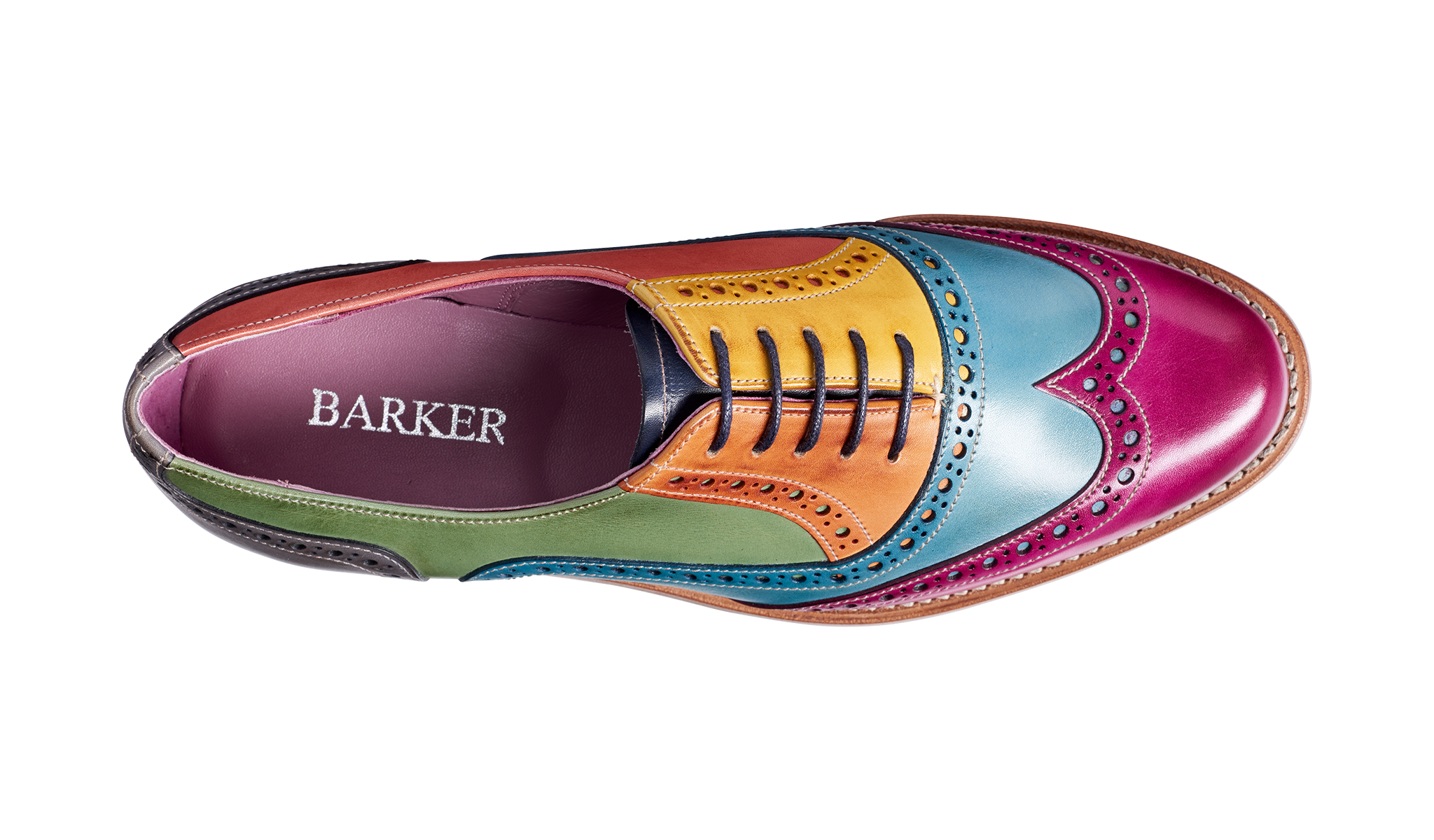 Multi coloured brogues ladies discount