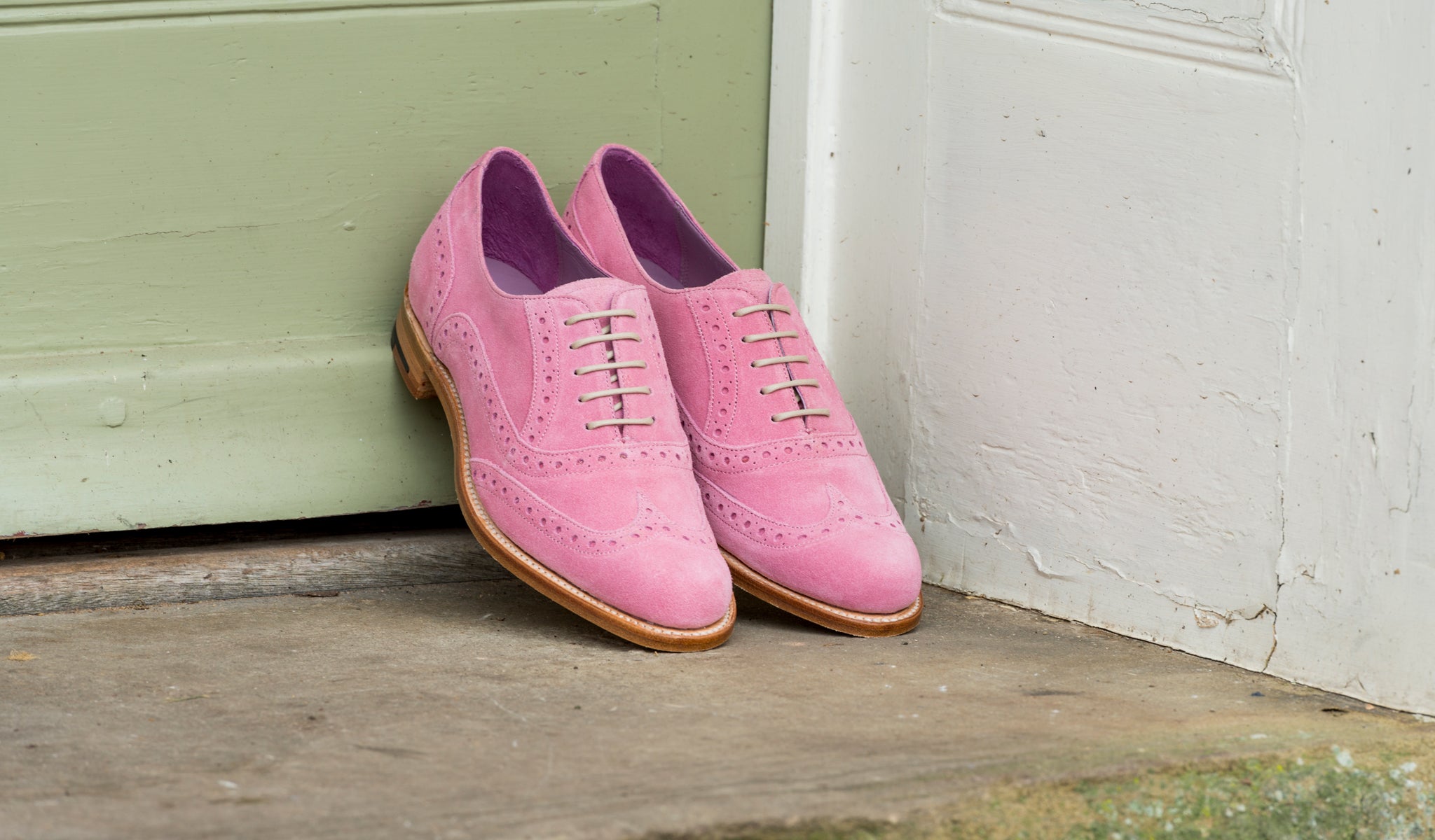 Ladies pink hotsell brogues uk