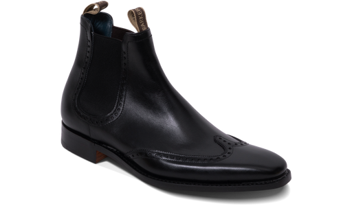 Brogue chelsea boots mens black on sale