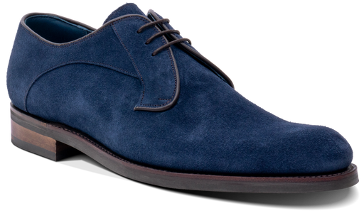 Derby - Navy Suede