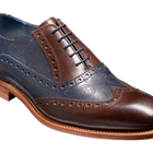 Grant - Walnut / Navy Calf / Paisley Laser