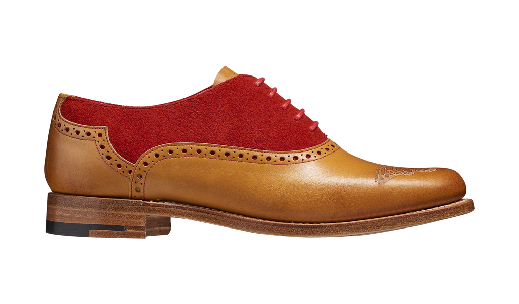Gwen - Cedar Calf / Red Suede