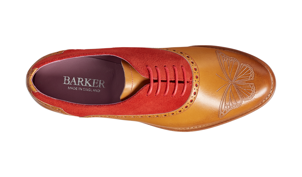 Gwen - Cedar Calf / Red Suede