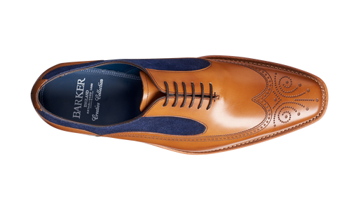 Harding - Cedar Calf / Blue Suede