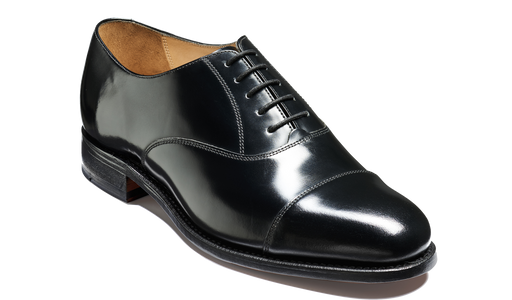 Luton Black Hi Shine Barker Shoes UK