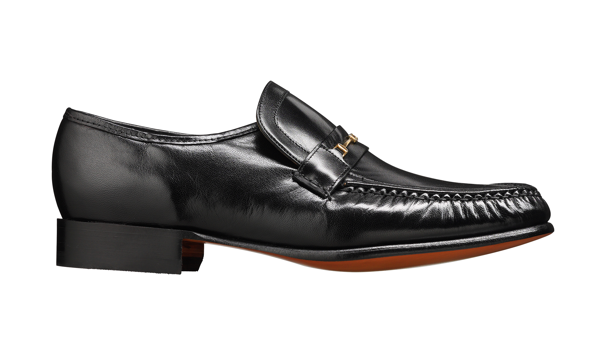 Laurie Black Kid Mens Loafer Barker Shoes UK