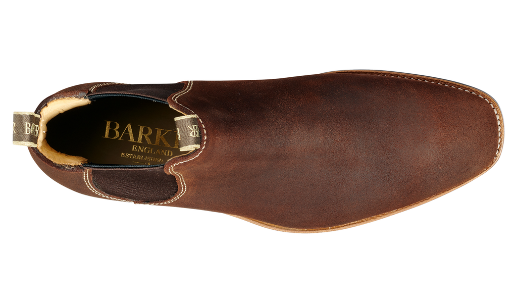 Mansfield - Mid Brown Waxy Suede | Mens Boot | Barker Shoes UK