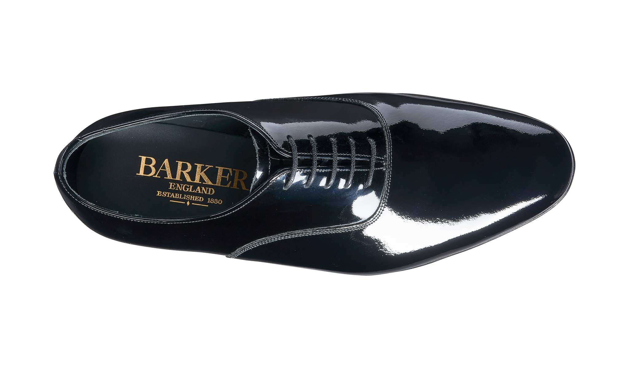 Madeley Black Patent Shoes For Men s Barker Shoes UK