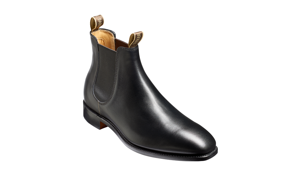 Mansfield Black Calf | Men's Leather Boot | Barker Shoes UK