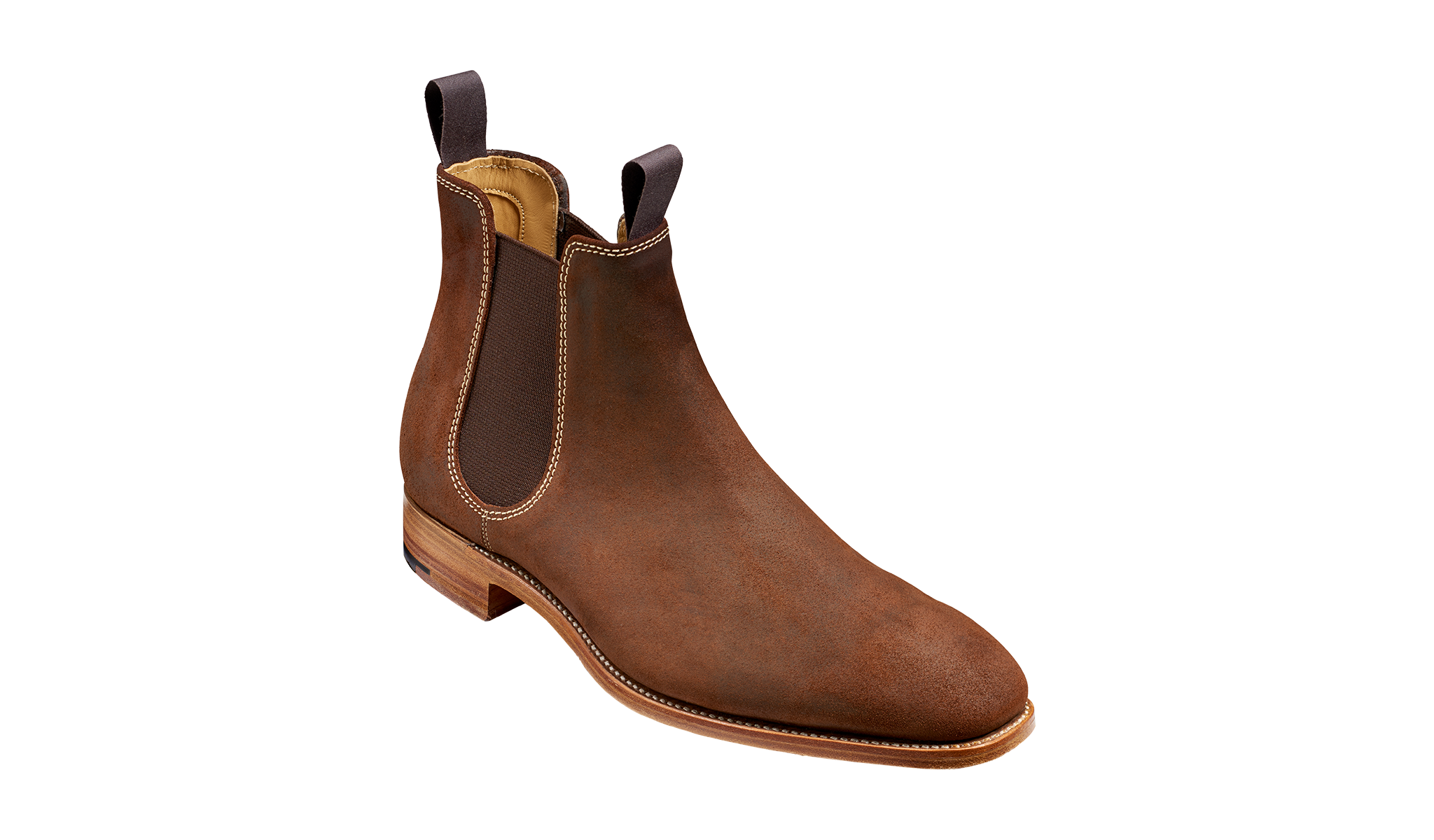 Mansfield Brown Waxy Suede Boot | Barker Shoes UK